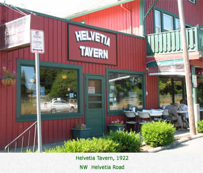 Helvetia Tavern, 1922